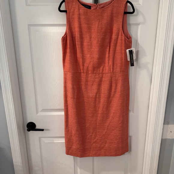 Dresses & Skirts - NEW Cynthia Howie Dress Women‎ Size 12 Salmon Pink  Silk Fit Flare Lined Midi